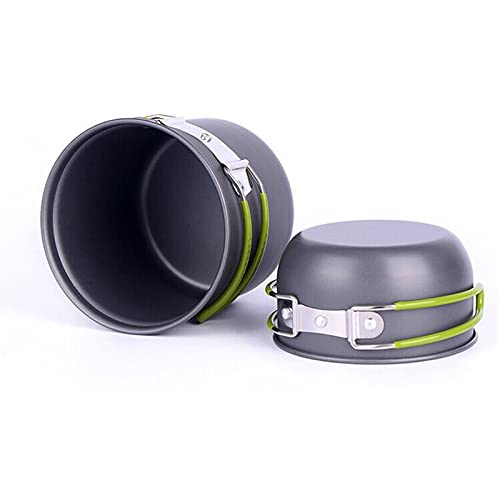 Non-Stick Camping Cookware Set with Folding Utensils