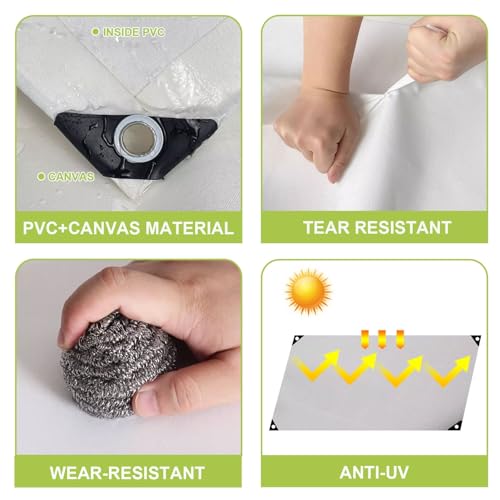 Heavy Duty Waterproof Tarp with Reinforced Edges