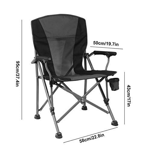 Heavy Duty Folding Camping Chair with Cup Holder