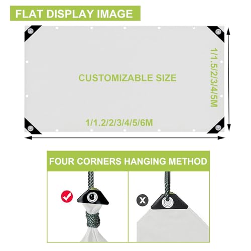 Heavy Duty Waterproof Tarp with Reinforced Edges