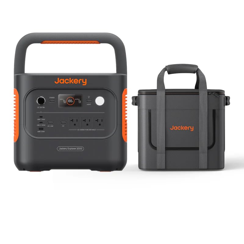 2042Wh Portable Power Station with LiFePO4 Battery & 2200W Output