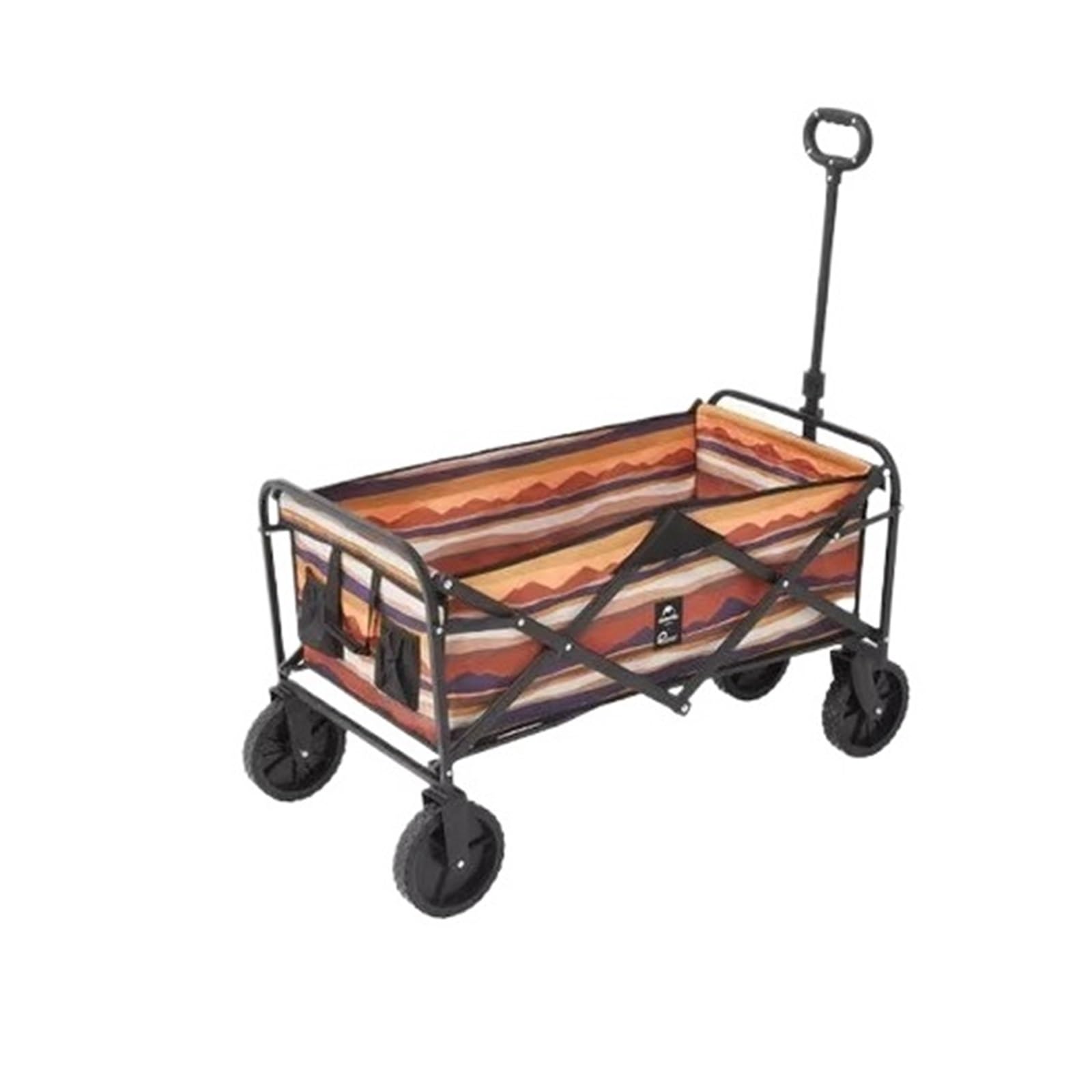 90L Folding Camping Wagon Cart with Storage