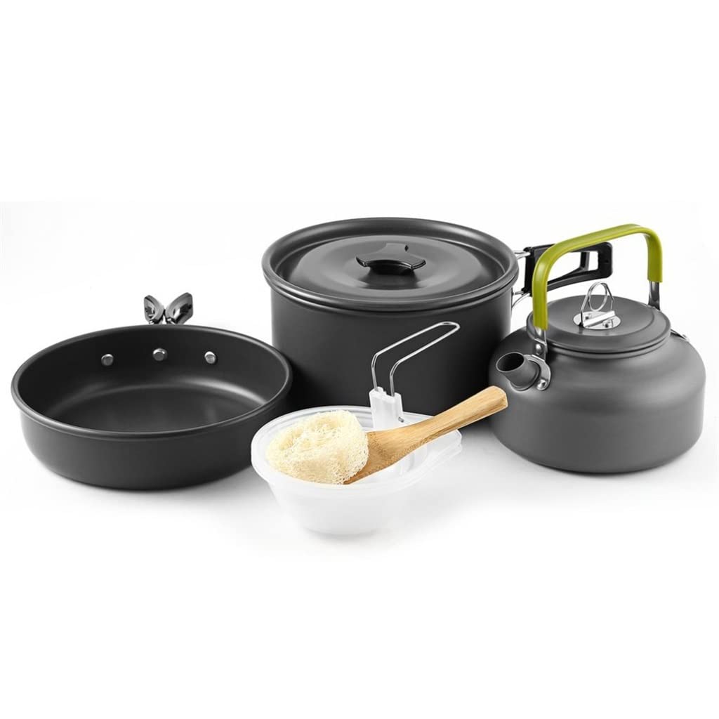 Foldable Camping Cookware Set with Utensils