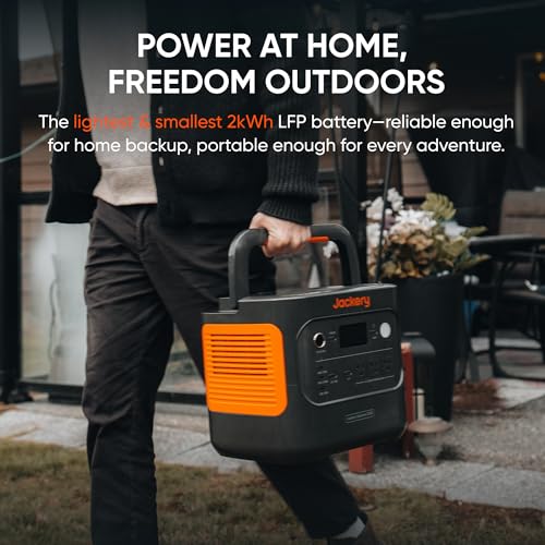 2042Wh Portable Power Station with LiFePO4 Battery & 2200W Output