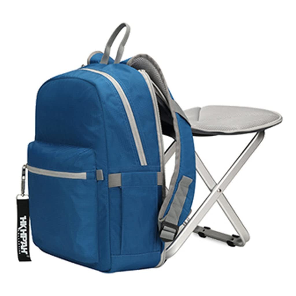 3-Pack Folding Camping Chair Backpack Stool Set