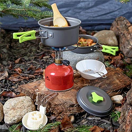2-Person Camping Cookware Set with Storage Bag