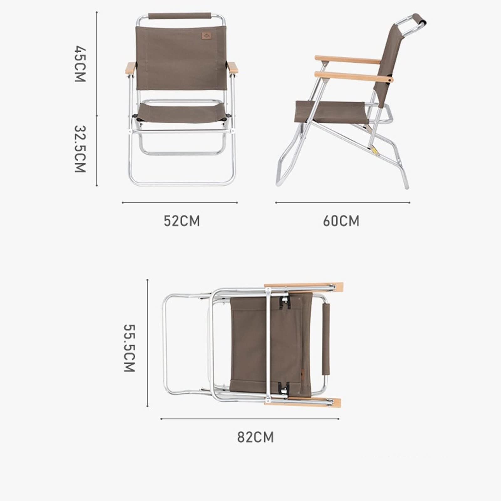 Portable Aluminum Folding Camping Chair