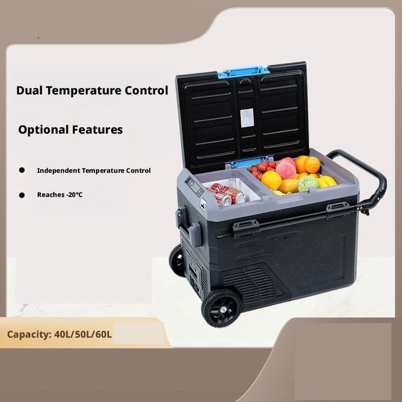 VLVWOGHNCZ Outdoor Mini Fridge Portable Car Fridge, 40/50/60L