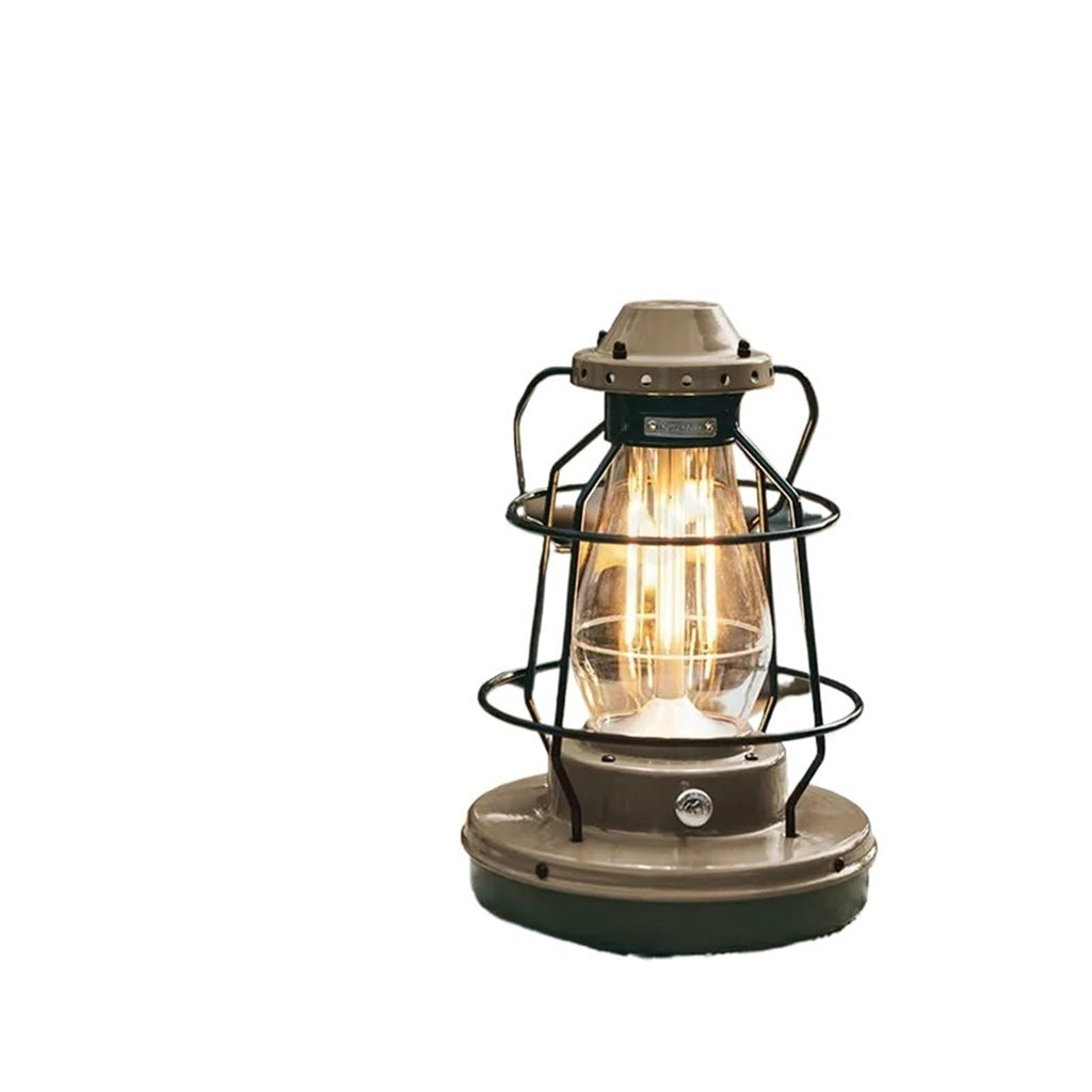Retro Rechargeable LED Camping Lantern Waterproof Tent Light