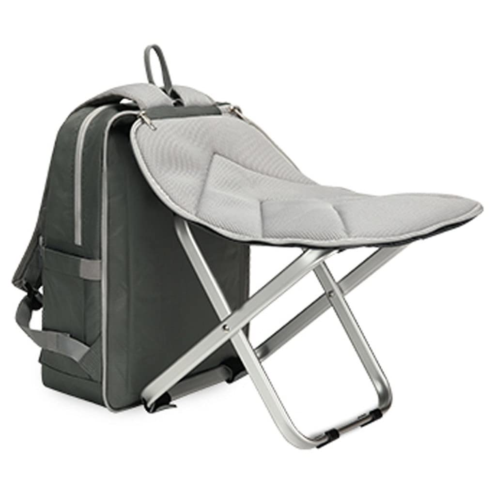 3-Pack Folding Camping Chair Backpack Stool Set