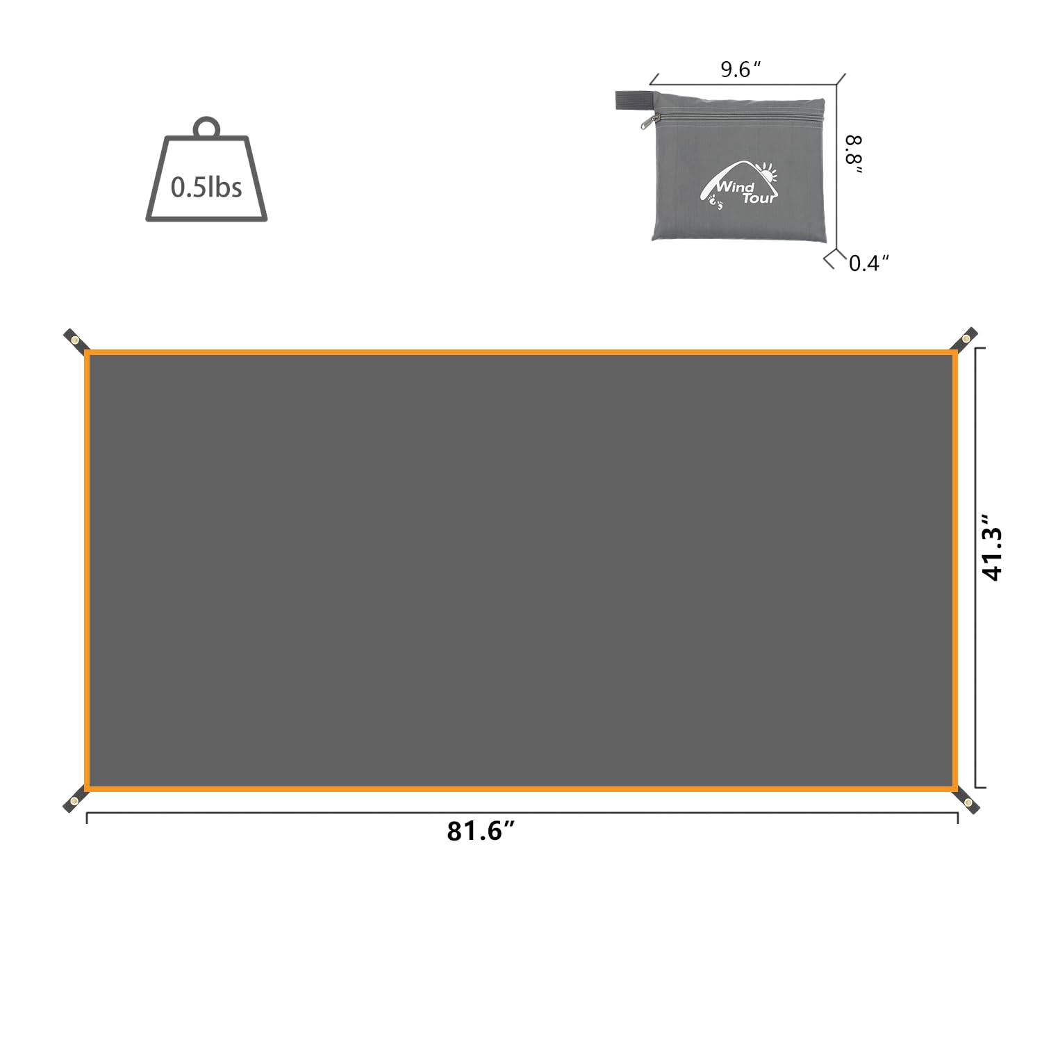 Portable Lightweight Camping Tarp & Groundsheet