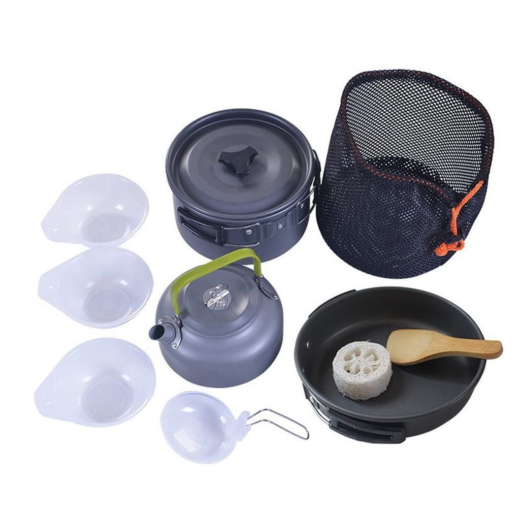 Foldable Camping Cookware Set with Utensils