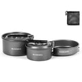 Blackdog 3-Piece Ultralight Camping Cookware Set, Nesting Pot & Pan Set