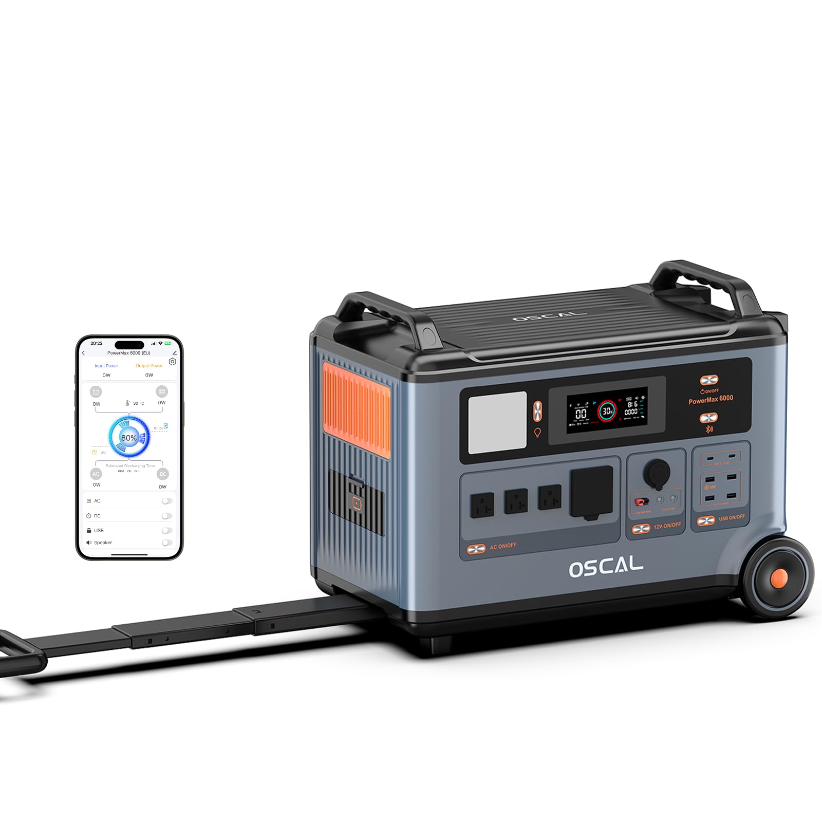 6000W Solar Generator with Expandable Portable Power Station