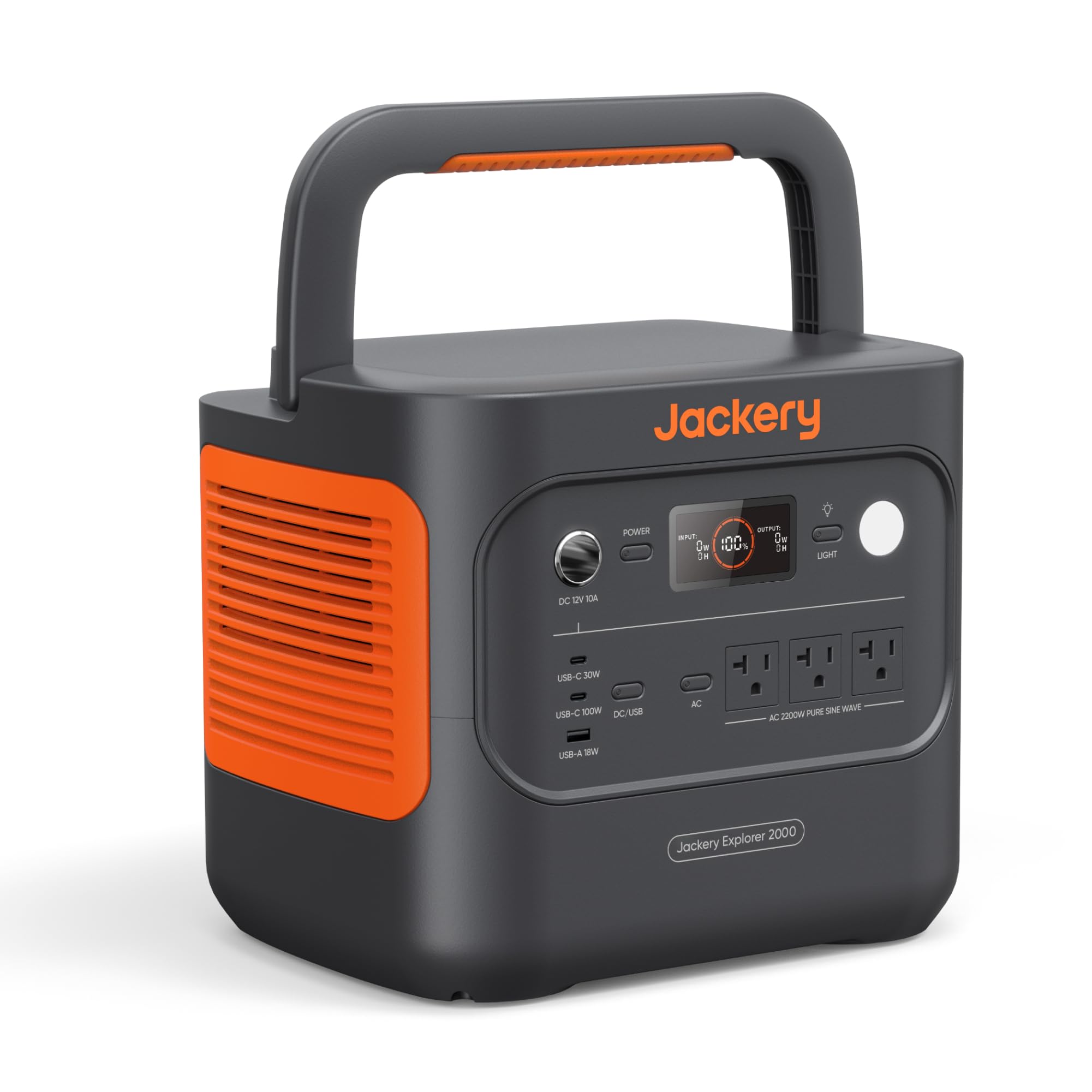 2042Wh Portable Power Station with LiFePO4 Battery & 2200W Output