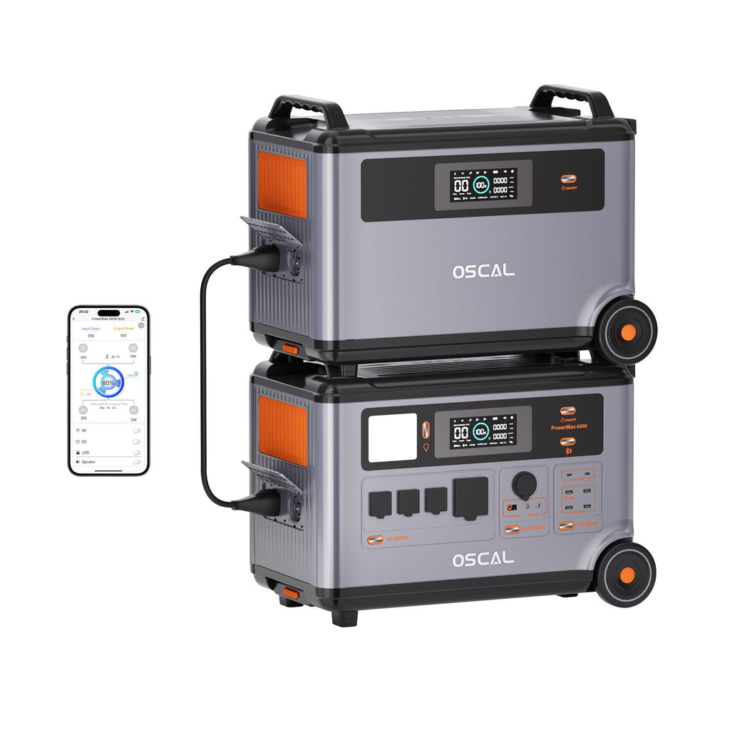 6000W Solar Generator with Expandable Portable Power Station