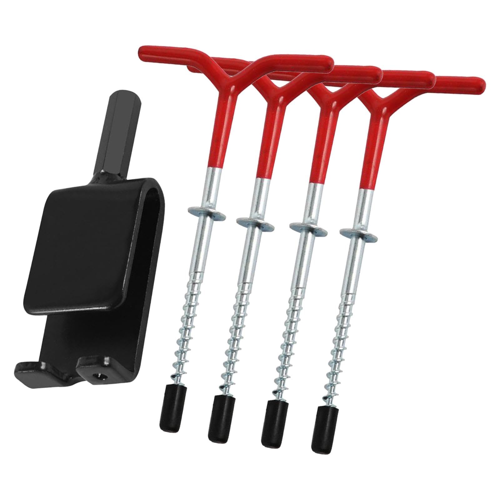 Ice Fishing Tent Anchors with Drill Adapter