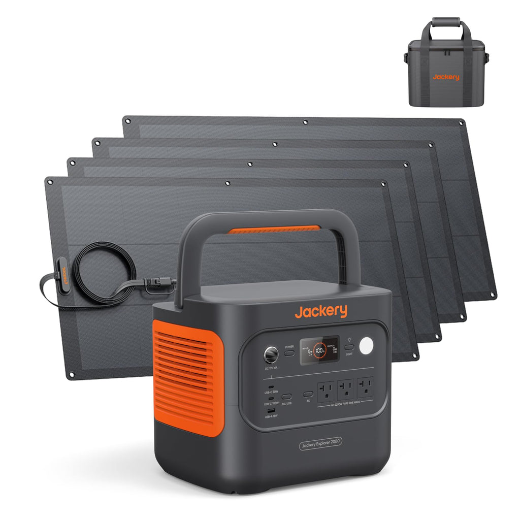 2042Wh Portable Power Station with LiFePO4 Battery & 2200W Output