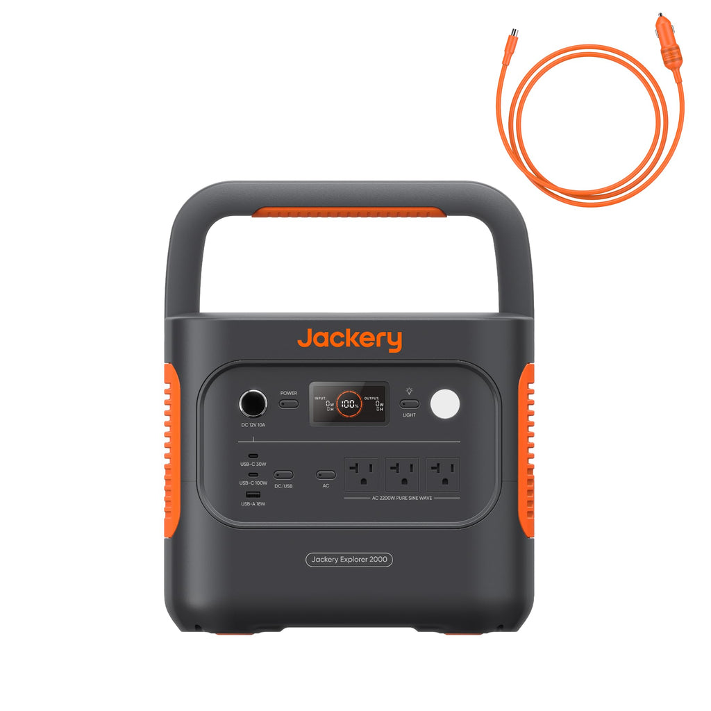 2042Wh Portable Power Station with LiFePO4 Battery & 2200W Output