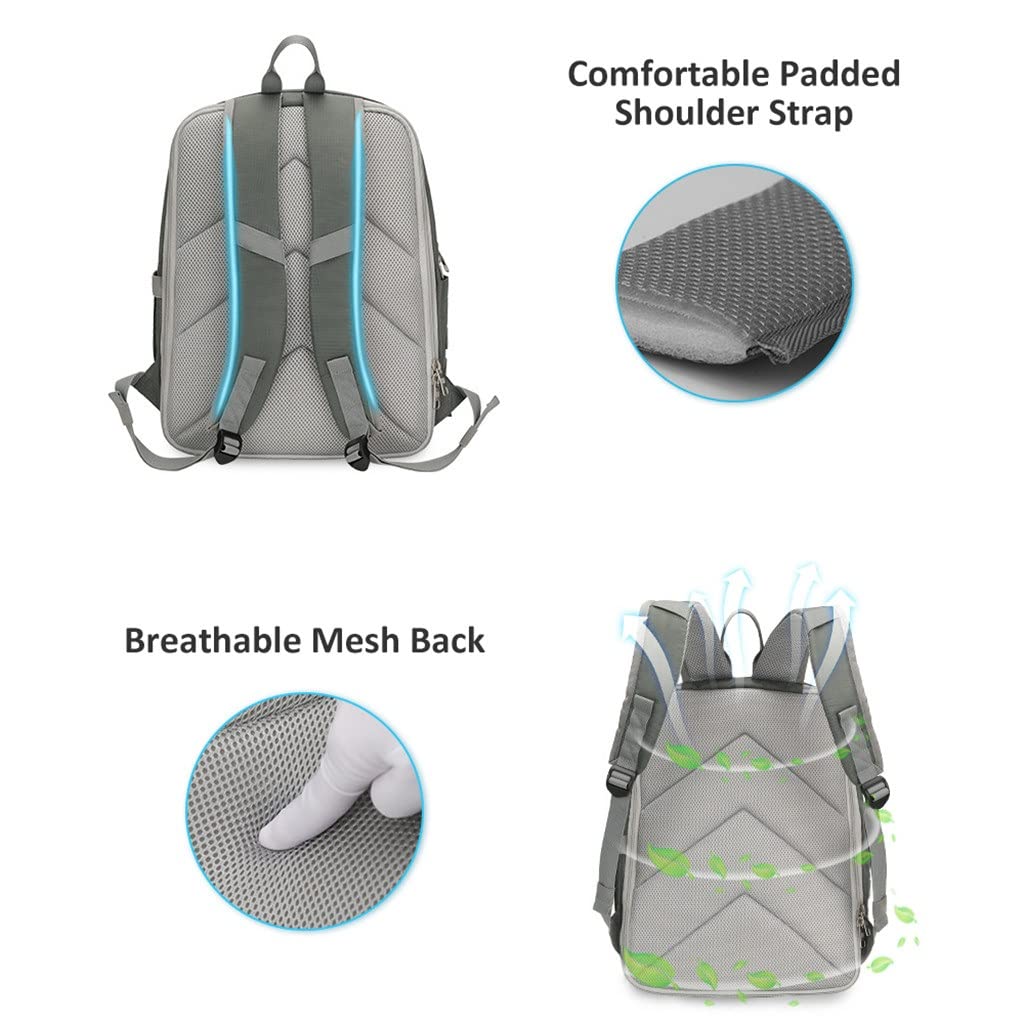 3-Pack Folding Camping Chair Backpack Stool Set