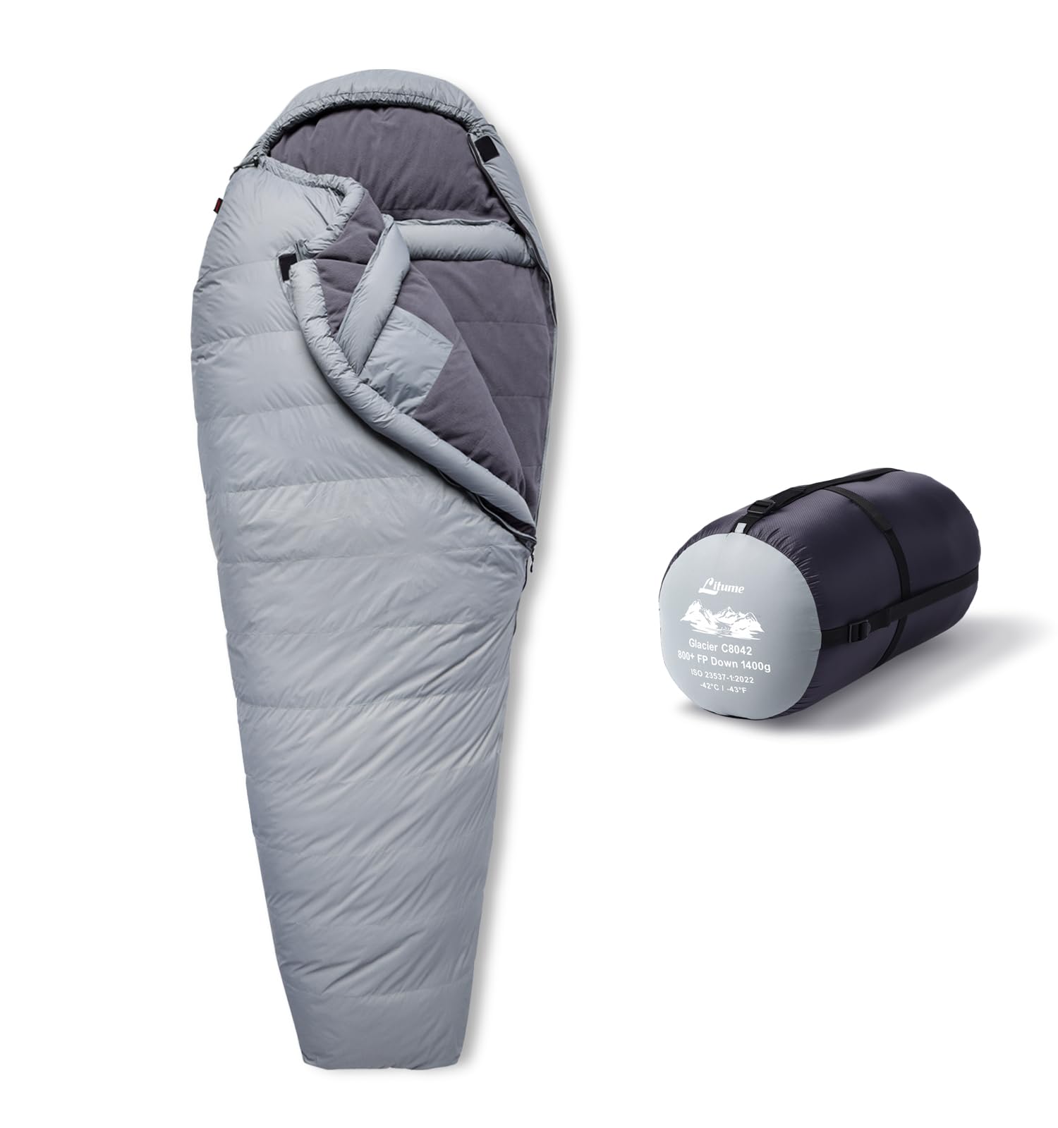 -58°F Extreme Cold Down Mummy Sleeping Bag