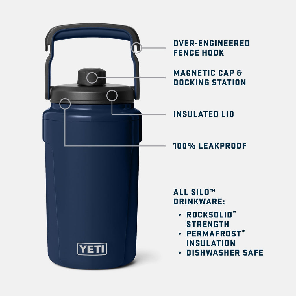 Half Gallon Insulated Water Jug with Chug Cap & Handle