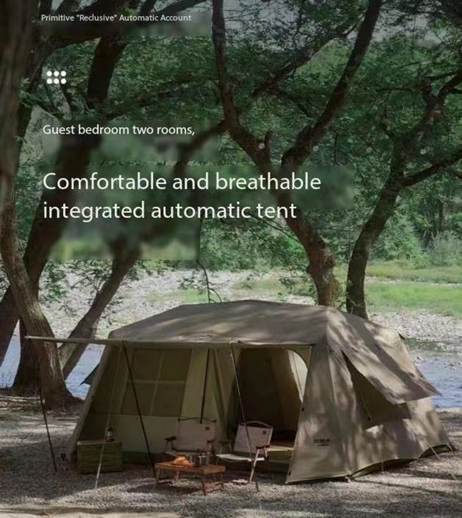 3–8 Person Automatic Folding Family Camping Tent