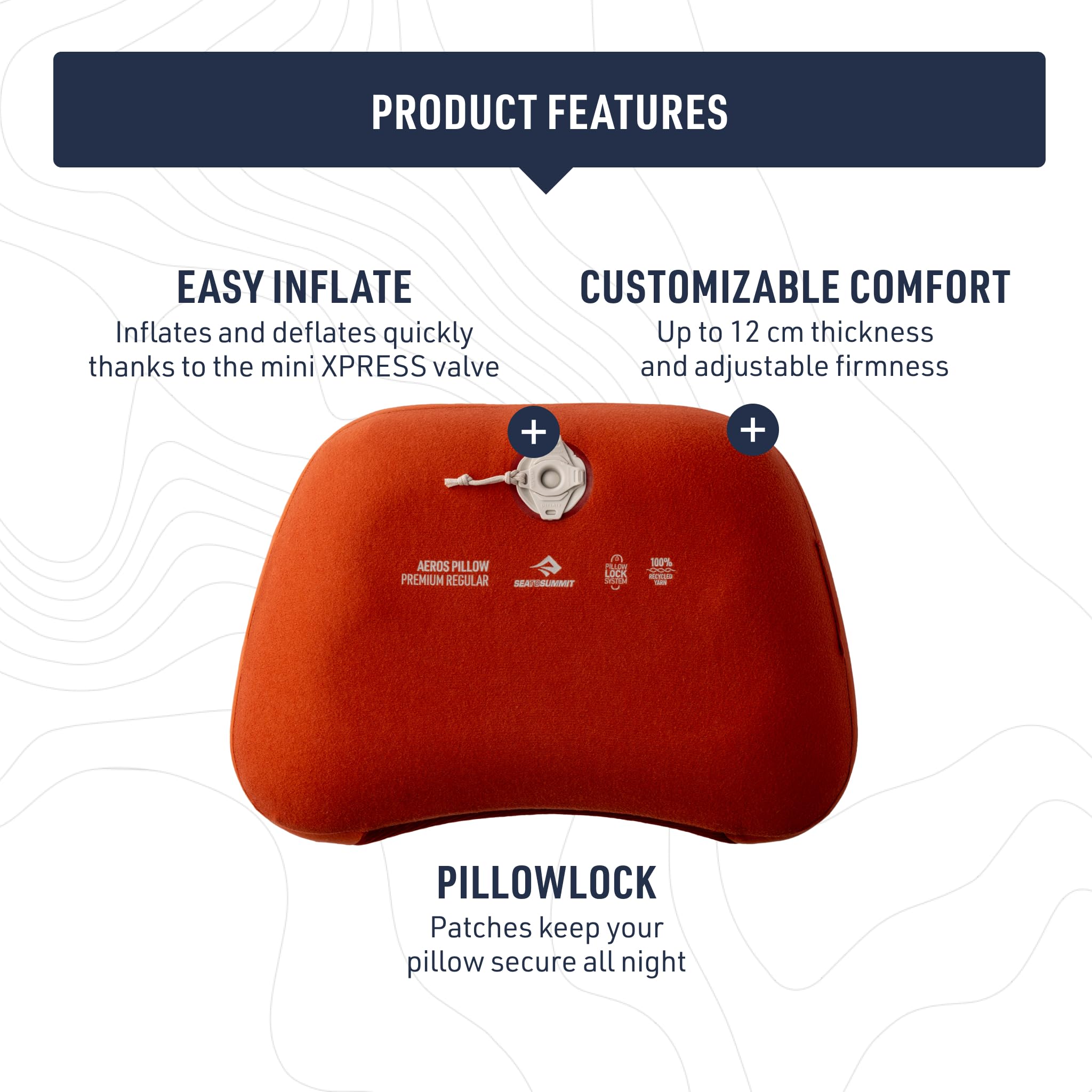 Sea to Summit Aeros Premium Inflatable Travel Pillow