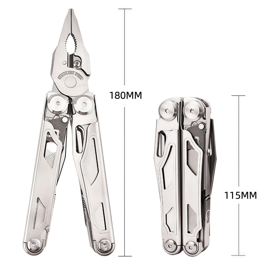 36-in-1 Stainless Steel Multitool Pliers with Accessories