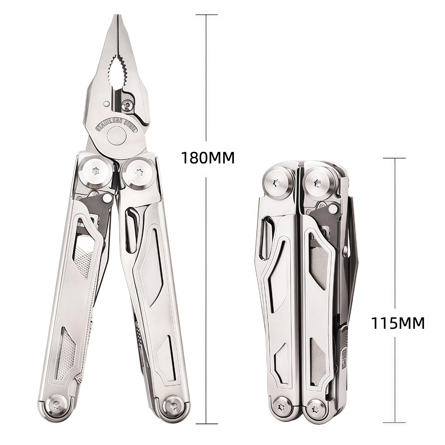 36-in-1 Stainless Steel Multitool Pliers with Accessories