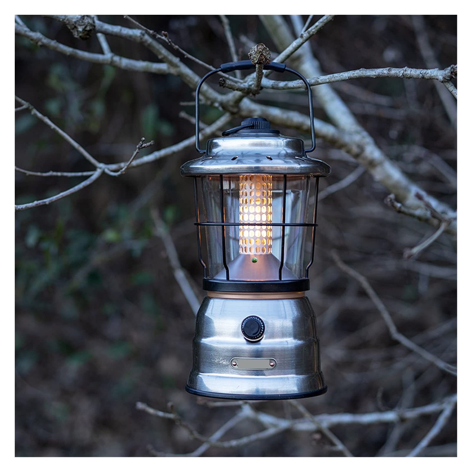 Retro Rechargeable Waterproof Camping Lantern Light