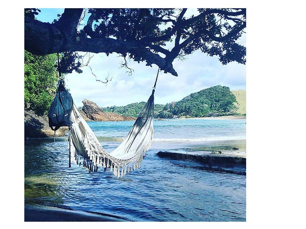 Cotton Double Hammock Swing Chair with Tassels