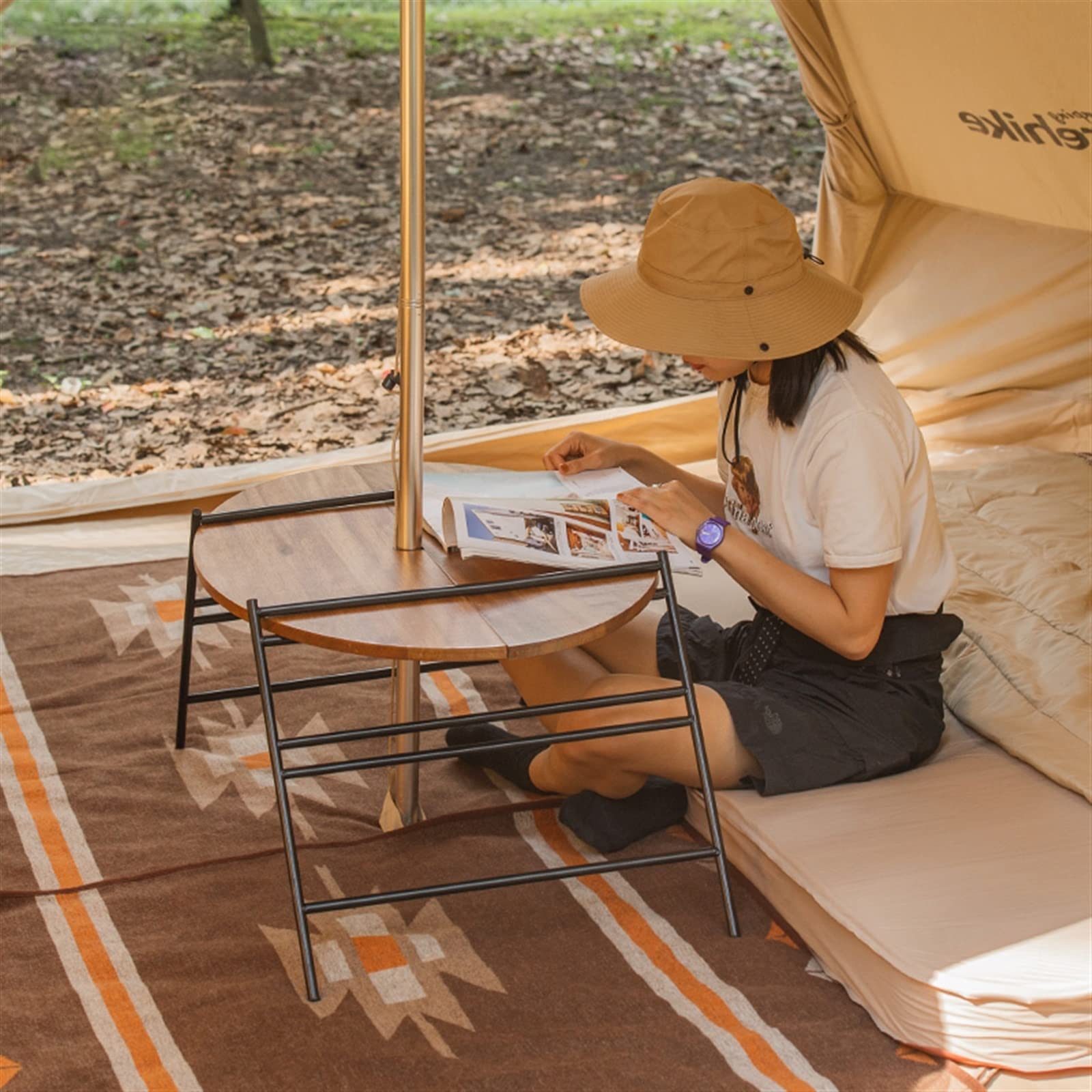 Folding Wood Camping & Picnic Table