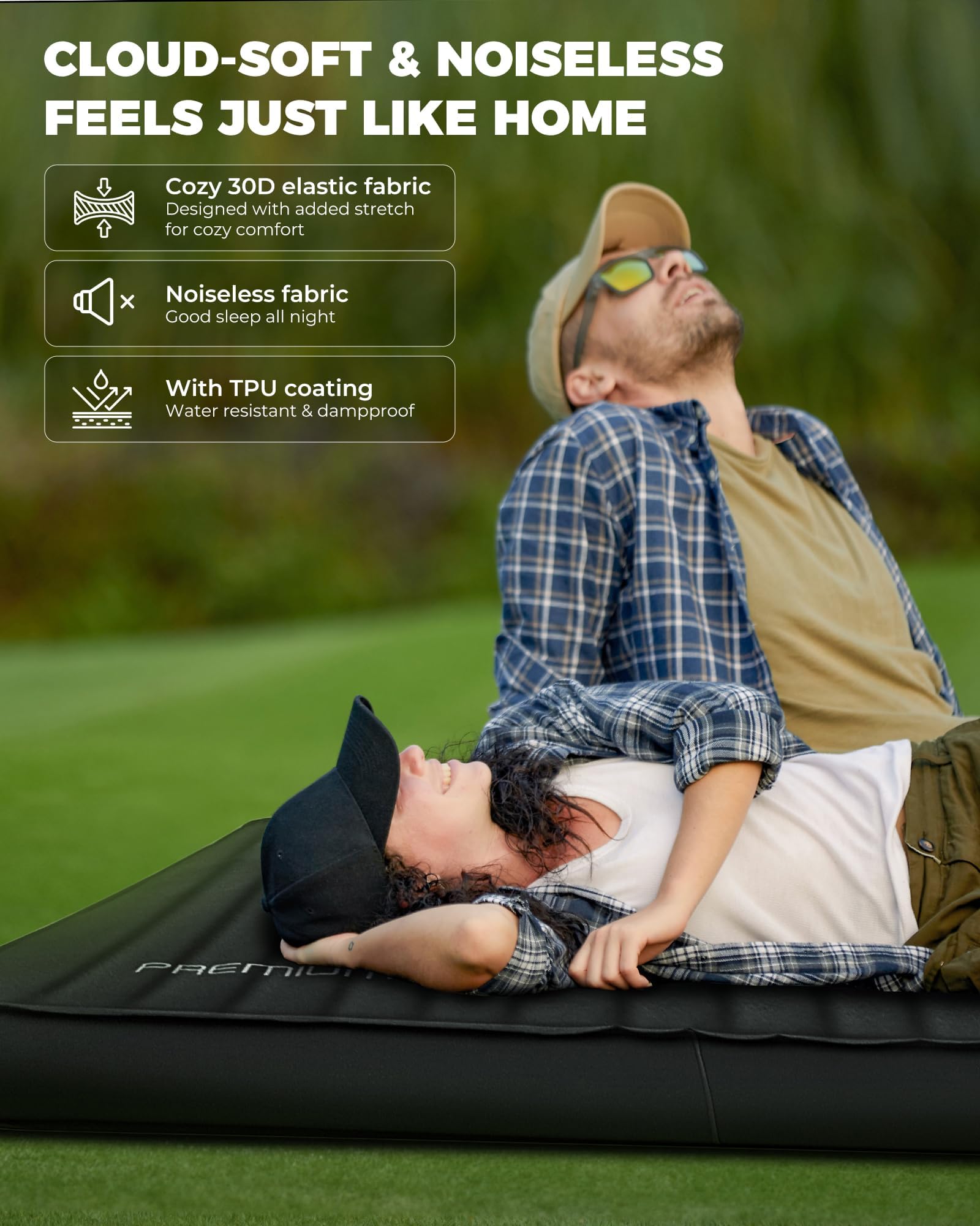 KingCamp Premium Camping Mattress with High R Value, Air & Foam