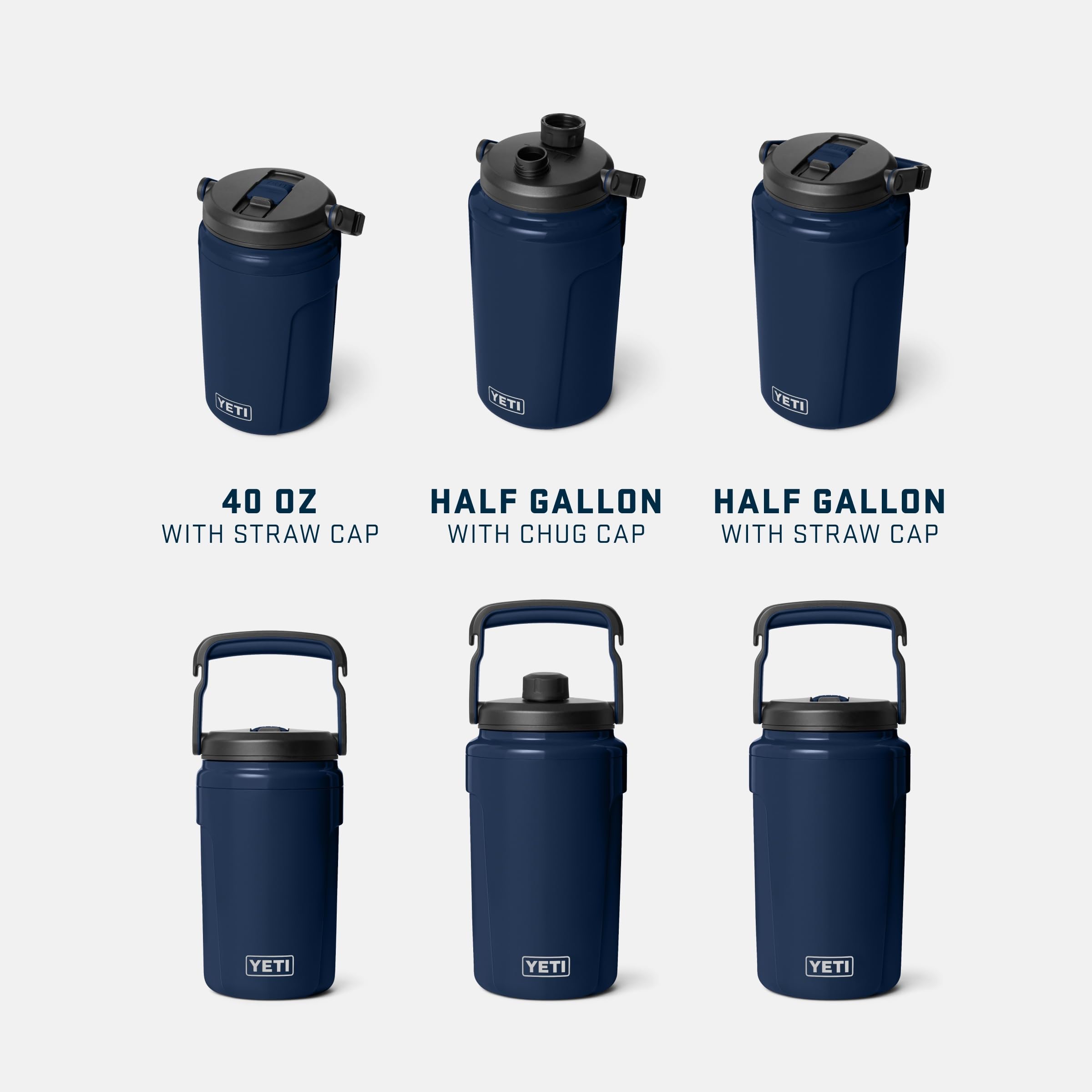 Half Gallon Insulated Water Jug with Chug Cap & Handle