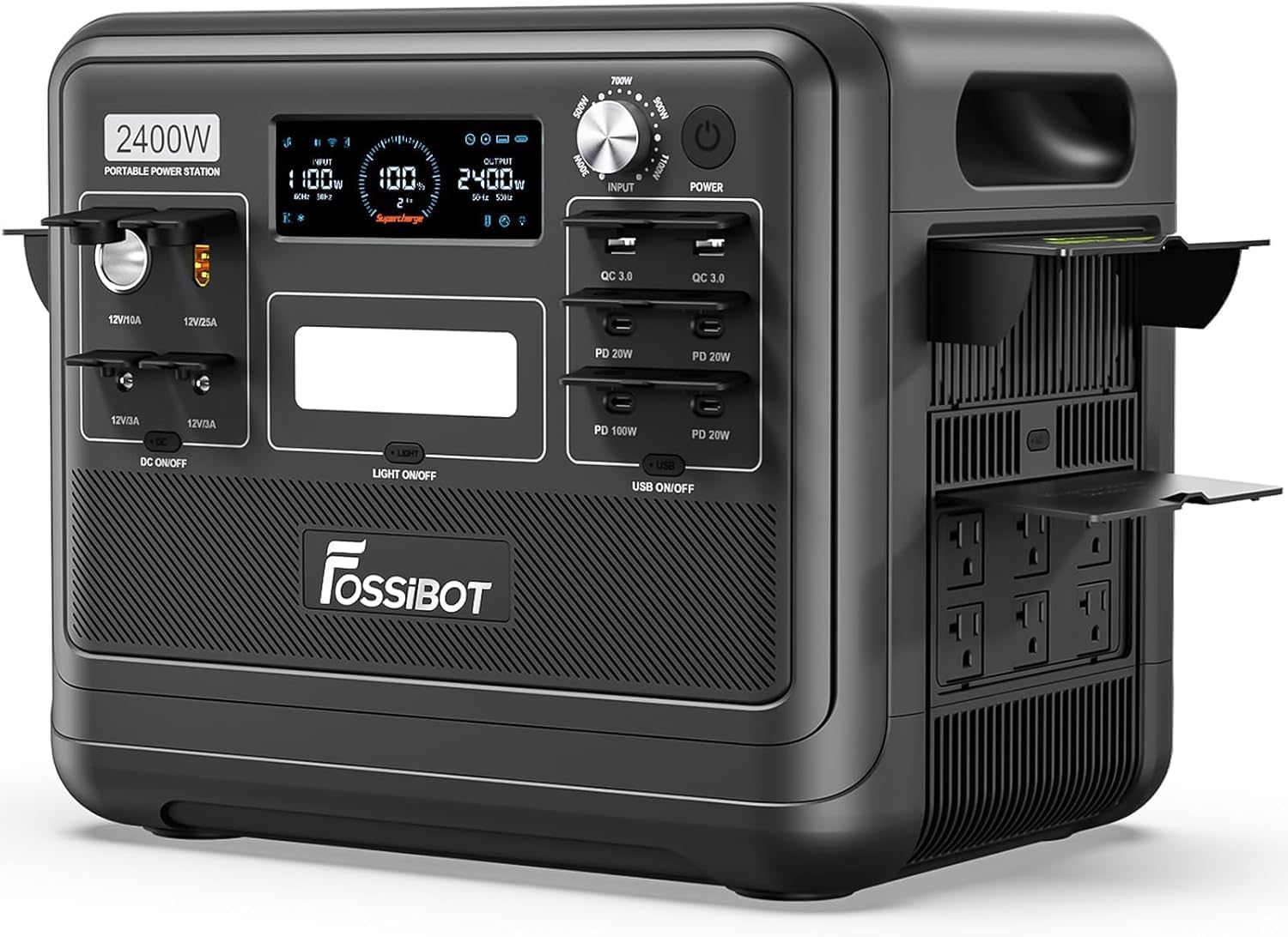 FOSSiBOT F2400 Portable Power Station GRREN BLACK