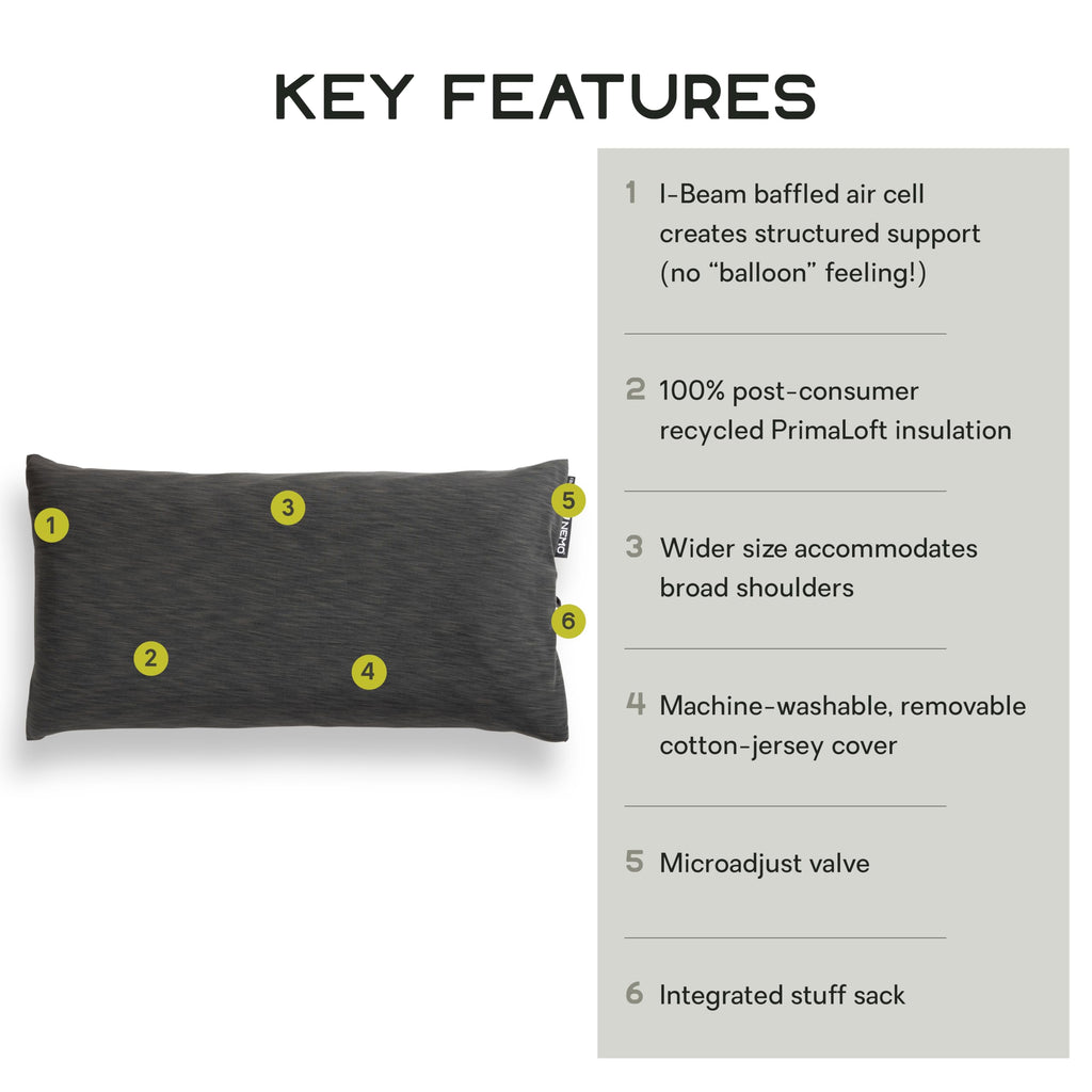 NEMO Equipment Fillo Elite Luxury Camping Pillow