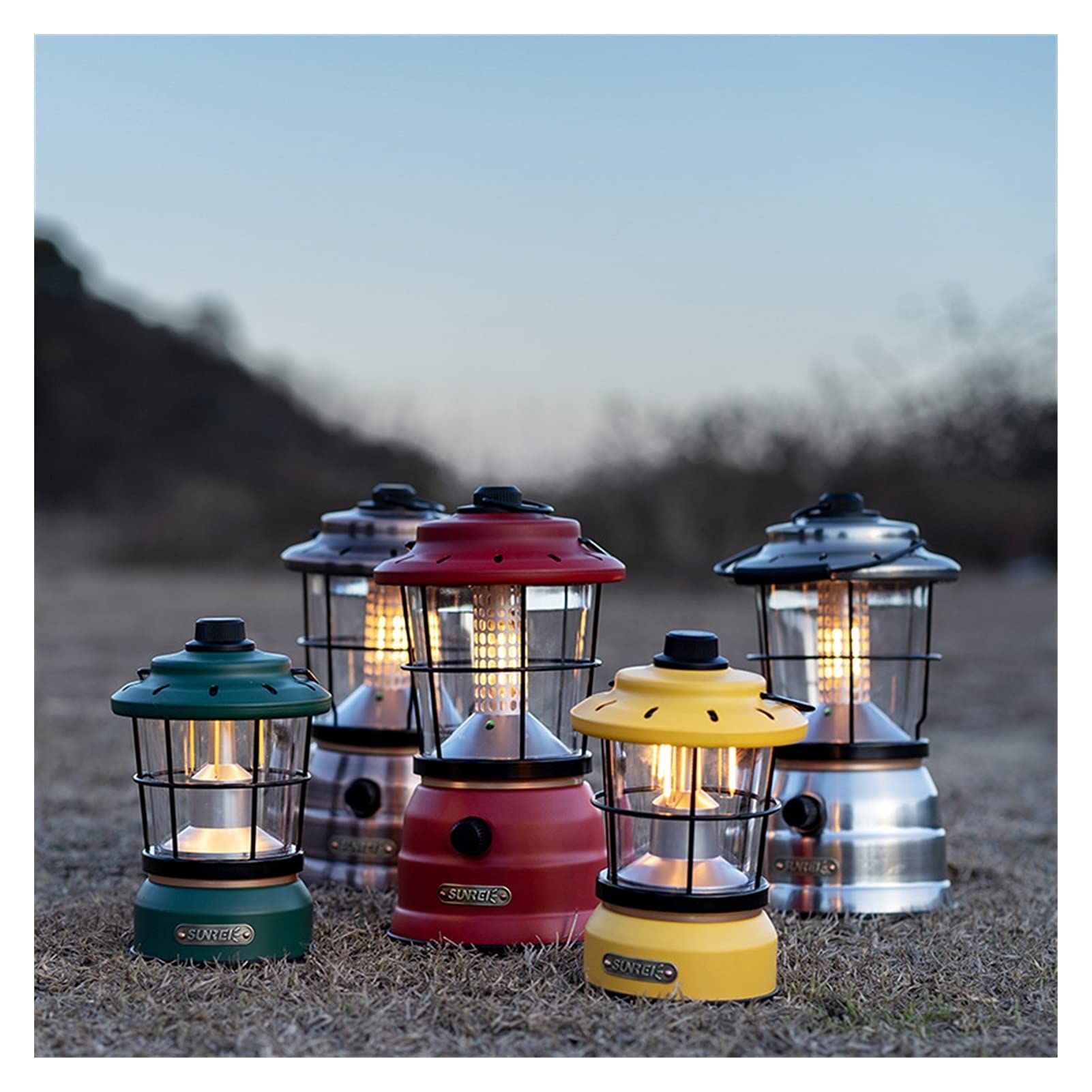 Retro Rechargeable Waterproof Camping Lantern Light