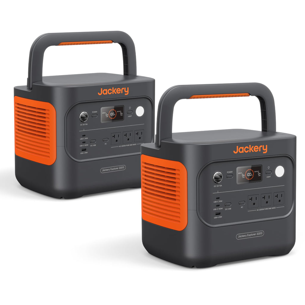 2042Wh Portable Power Station with LiFePO4 Battery & 2200W Output