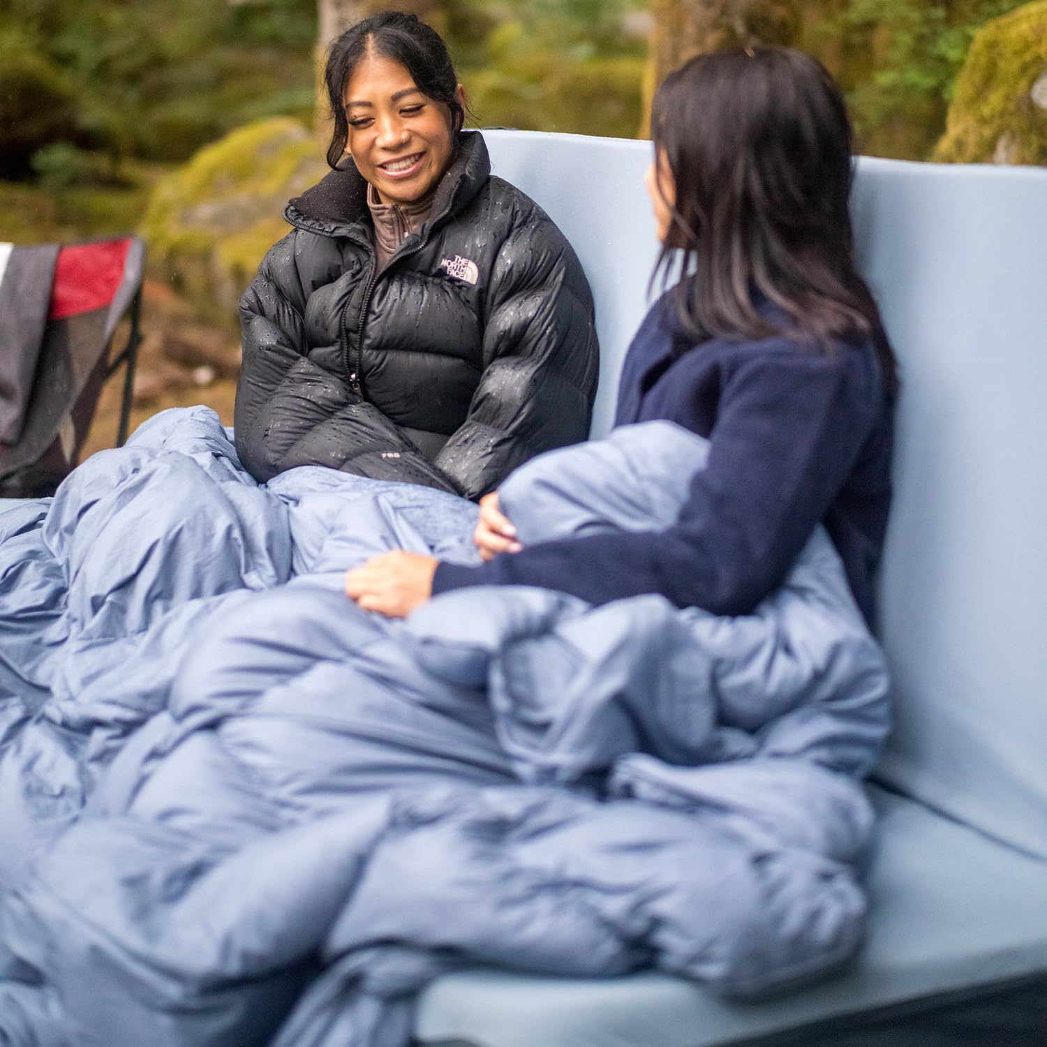 Packable Down Camping Blanket with Tote