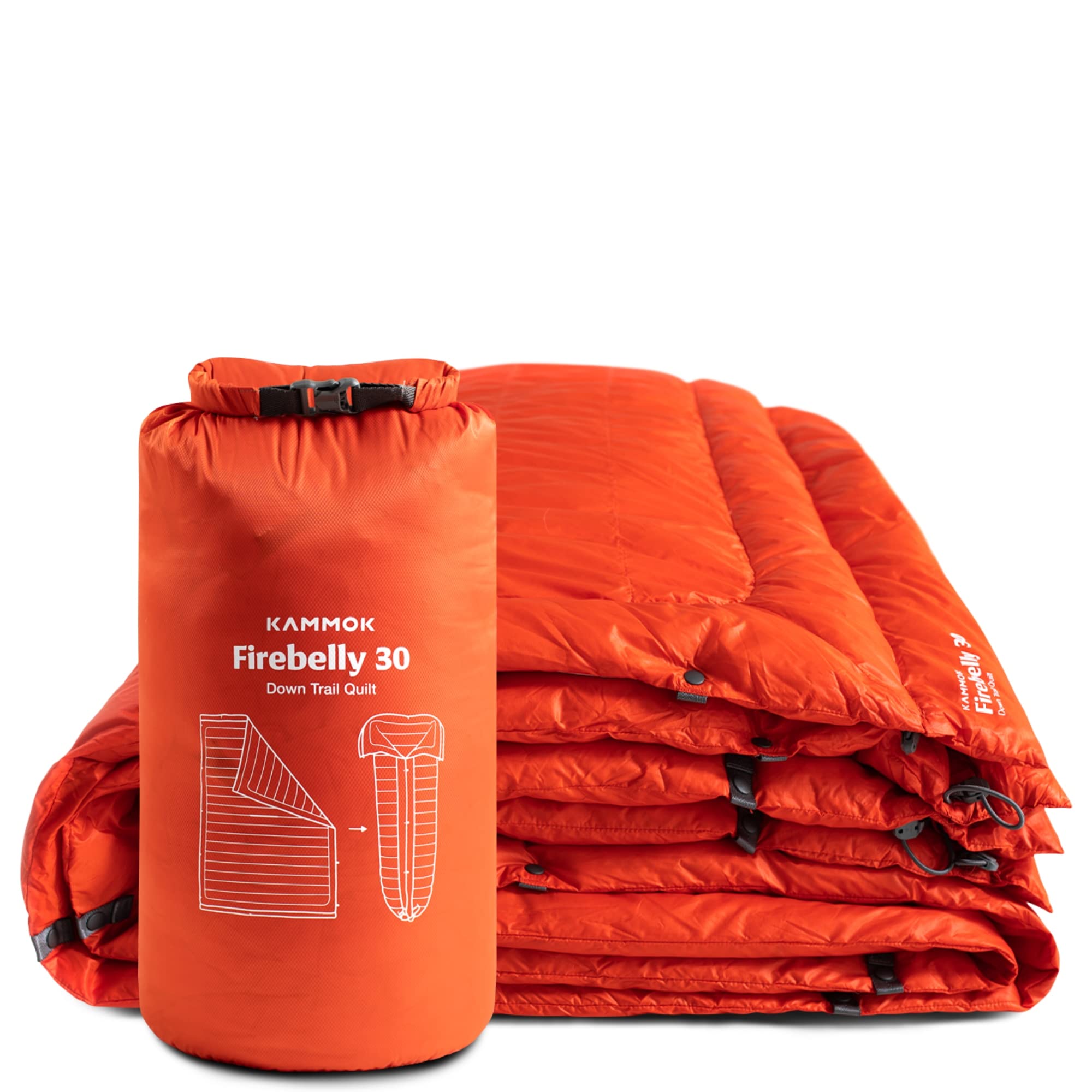 30°F Packable Down Camping Quilt