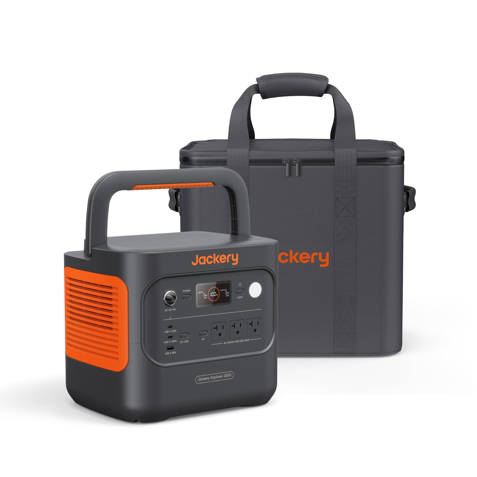 2042Wh Portable Power Station with LiFePO4 Battery & 2200W Output