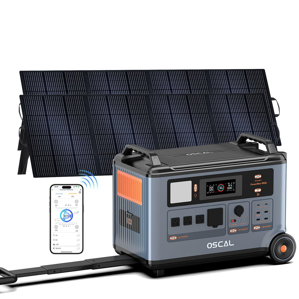 6000W Solar Generator with Expandable Portable Power Station