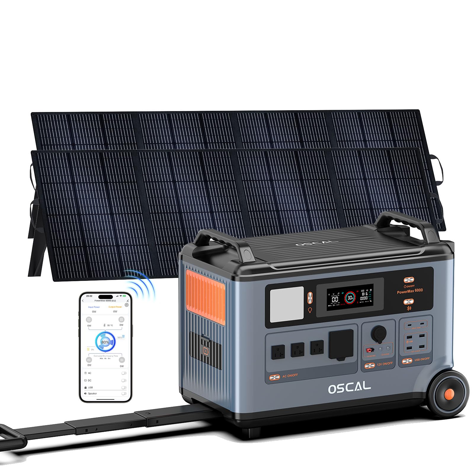 6000W Solar Generator with Expandable Portable Power Station