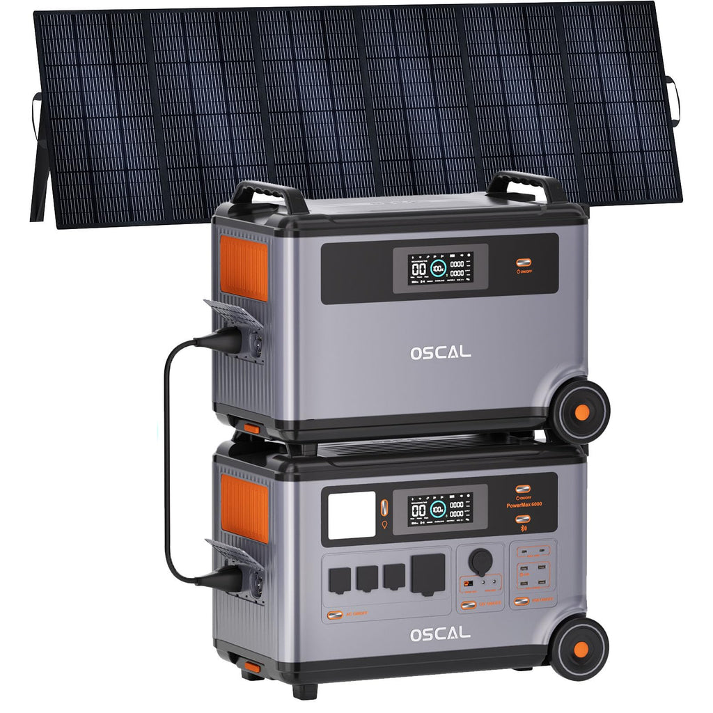 6000W Solar Generator with Expandable Portable Power Station