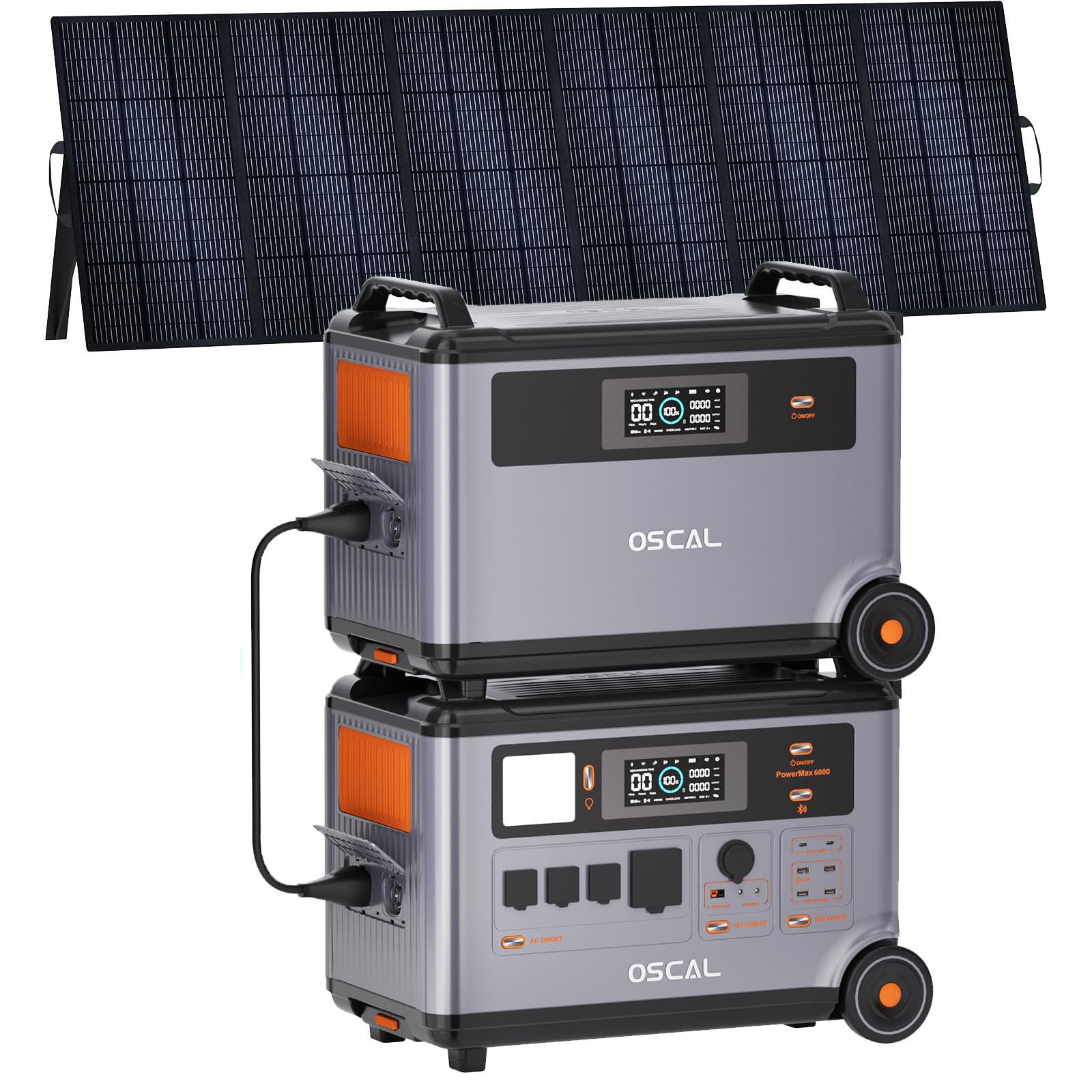 6000W Solar Generator with Expandable Portable Power Station
