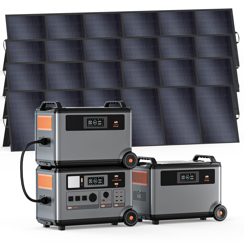 6000W Solar Generator with Expandable Portable Power Station