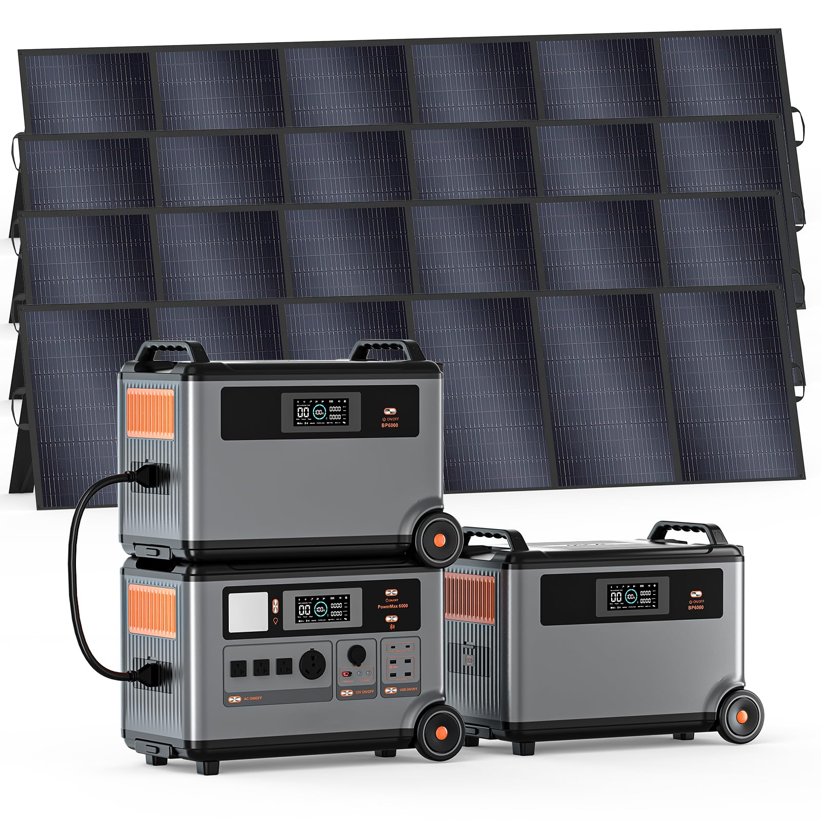 6000W Solar Generator with Expandable Portable Power Station