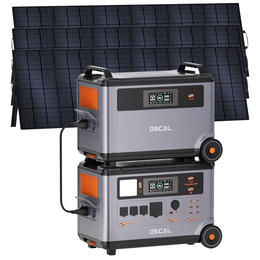 6000W Solar Generator with Expandable Portable Power Station