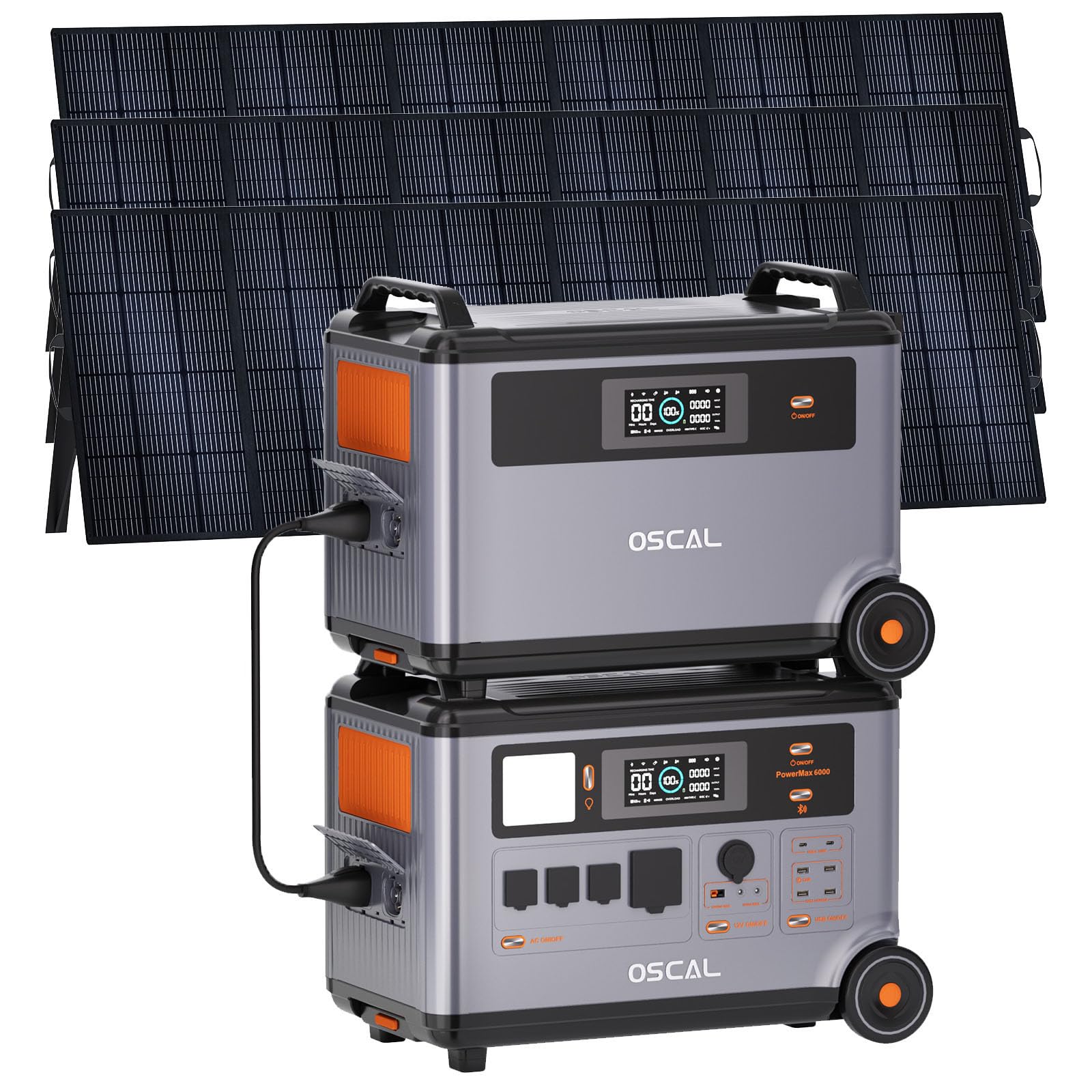 6000W Solar Generator with Expandable Portable Power Station